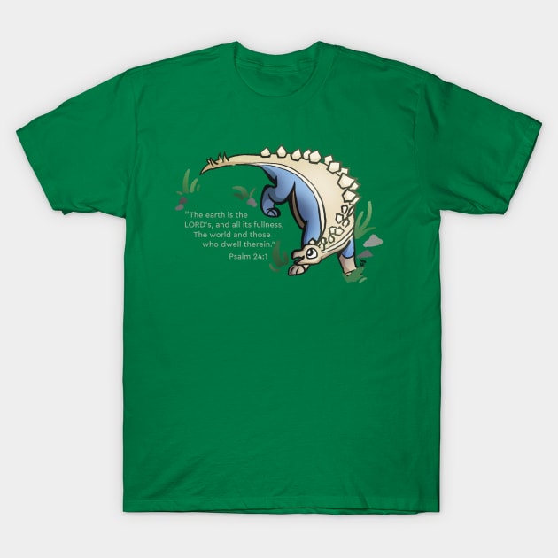 Stanley Stegosaurus Smiles! T-Shirt by Pudica